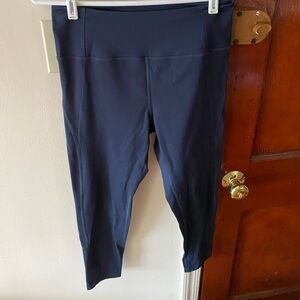 Girlfriend Collective navy compression leggings size large